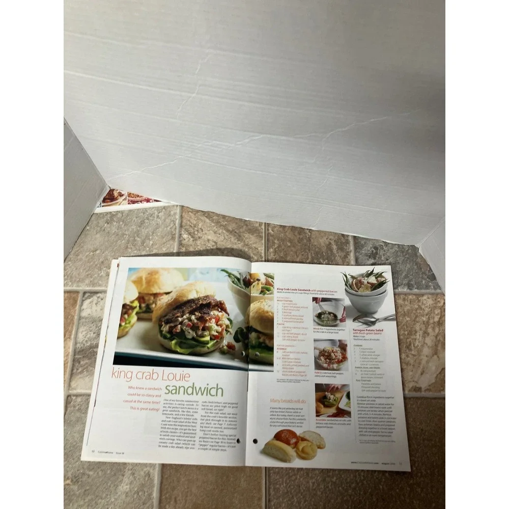 Cuisine at Home Magazine August 2004 Issue Summer Cooking Recipes